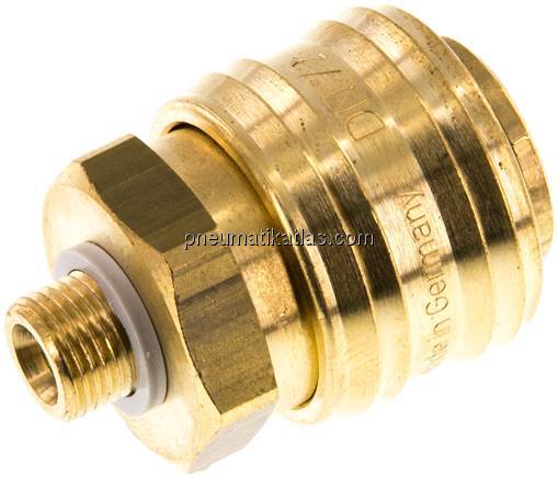 Kupplungsdose (NW7,2) G 1/8"(AG), Messing