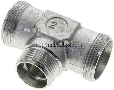 T-Schneidringverschraubung 28 L (M36x2)-22 L (M30x2)-28 L (M36x2), ohne Mutter &