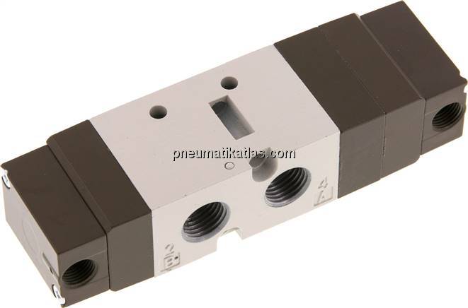 5/3-Wege Pneumatikventil, G 1/4", Mittelstellung geschlossen