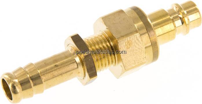 Schott-Kupplungsstecker (NW7,2) 10mm Schlauch, Messing