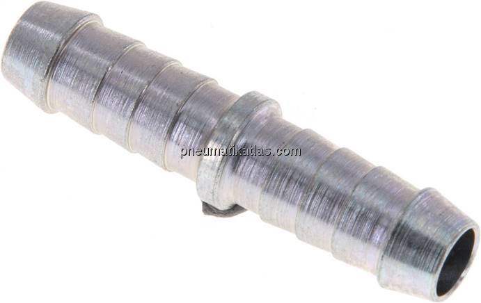 Schlauchverbinder 7 - 8mm / 7 - 8mm, Stahl verzinkt