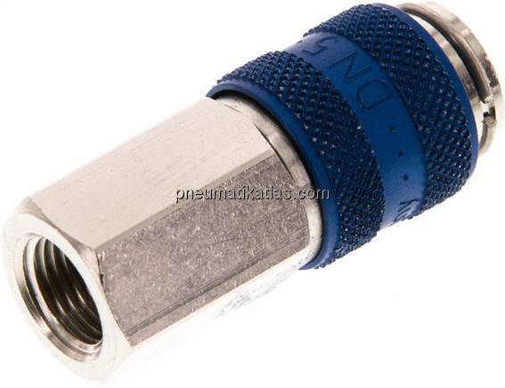 Kupplungsdose (NW5) G 1/8"(IG), Messing vernickelt