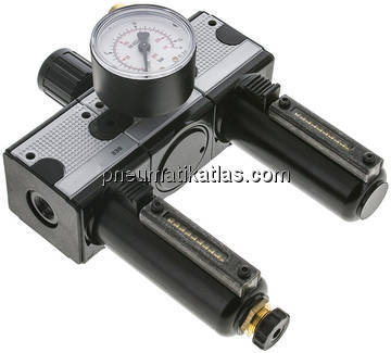 MULTIFIX Wartungseinheit (1), 3-tlg., G 1/4", 0,5 - 10 bar