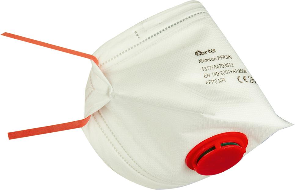 Atemschutzmaske Monsun FFP3 V, Box = 10 Stück FORTIS