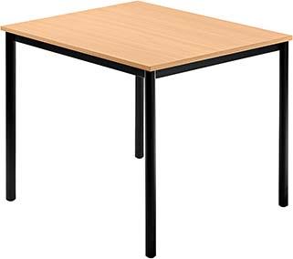 Besprechungstisch 80x80 Buche/Schwarz