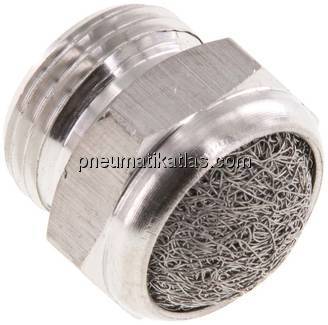 Schalldämpfer G 3/8", Drahtgewebe, 1.4305