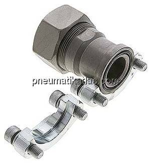 Gerade Flanschverschraubung 1-1/4"-SAE (3000 PSI), 38 S (M52x2)