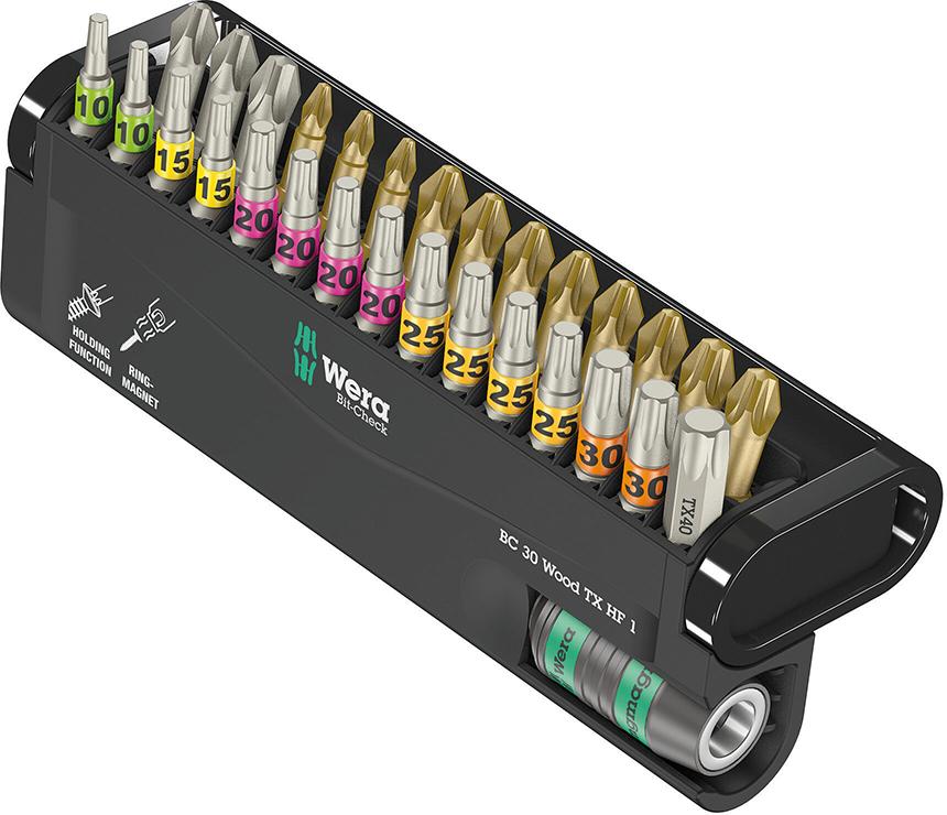 Bit-Satz 30 Wood TORX HF 1 WERA