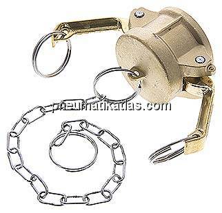 Kamlock-Verschlusskappe (DC) 1-1/4", Messing