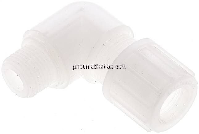 Winkel-Verschraubung G 3/8"-14x12mm, PVDF