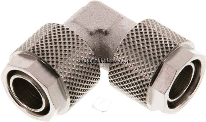 Winkel-Verschraubung 12x10mm, Messing vernickelt