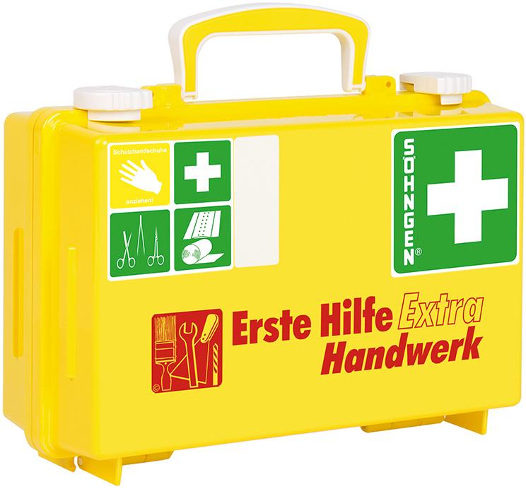 Erste-Hilfe-Koffer Extra Handwerk,DIN 13157,gelb