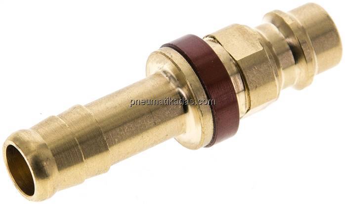 Kupplungsstecker (NW7,2) 9 (3/8")mm Schlauch, braun, Dreieck 12,5 mm