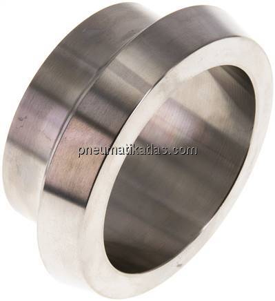 Kegelstutzen (Milchgewinde) 68mm Kegel-53,0mm, 1.4404