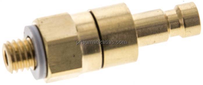 Kupplungsstecker (NW2,7) M 5(AG), Messing