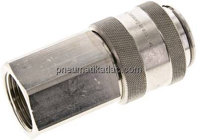 Kupplungsdose (NW19) G 1"(IG), Messing vernickelt