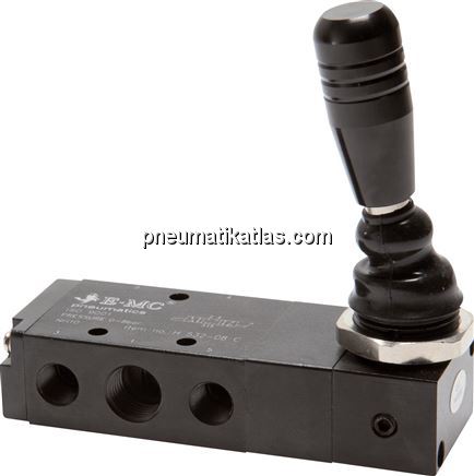 Exemplarische Darstellung: 5/3-Wege Handhebelventi