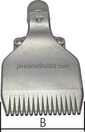 Exemplarische Darstellung: Mehrkanal-Fächerdüse (1