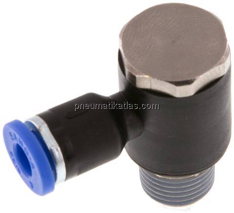 Winkel-Steckanschluss R 1/8"-4mm, IQS-Standard