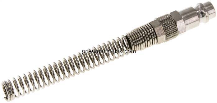 Kupplungsstecker (NW7,2) 8x6mm Schlauch m. Knickschutz