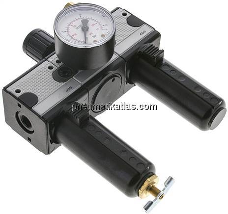 MULTIFIX Wartungseinheit (1), 3-tlg., G 1/4", 0,5 - 10 bar