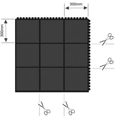 Randleiste Solid Fatigue-Step B1 männliche Kante Ecke gelb