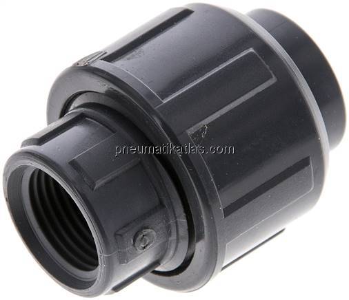 Gewindeverschraubung, PVC-U/ EPDM, Rp 3/8" IG