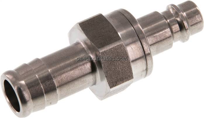 Kupplungsstecker (NW7,2) 13 (1/2")mm Schlauch, Edelstahl
