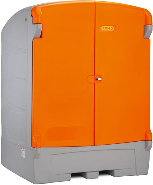 PE-Gefahrstoffdep. 1100/1Gehäuse grau / Türen orange