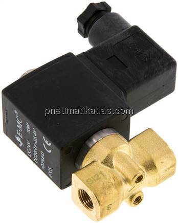 2/2-Wege Magnetventil G 1/8", stromlos geöffnet (NO),FKM Eco