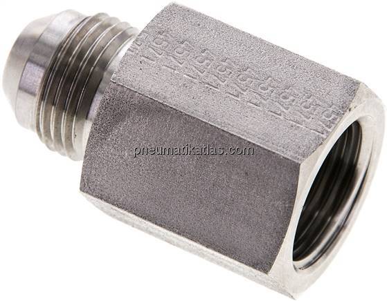 Reduziernippel UNF 3/4"-16(JIC-AG)-G 1/2"(IG), 1.4571