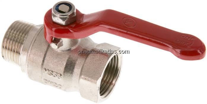 Messing-Kugelhahn, Eco-Line, R 3/4" / Rp 3/4", 0 - 25bar