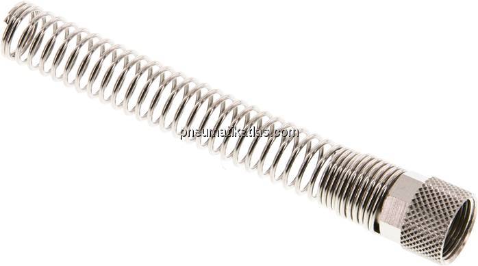 CK-Überwurfmutter 10x8mm(M 14x1), Messing vernickelt Knickschutz