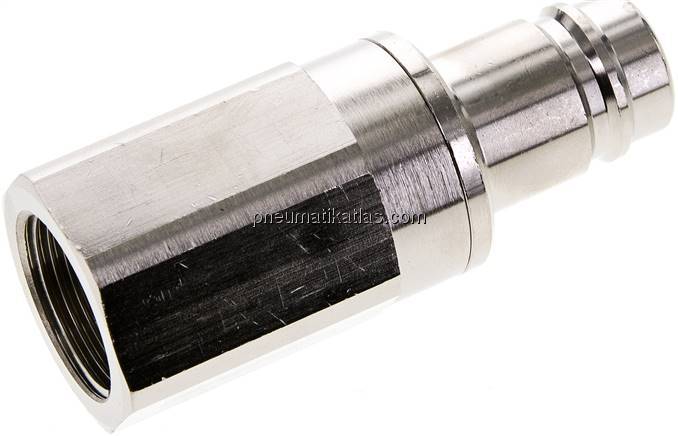 Kupplungsstecker (NW15) G 3/4"(IG), Messing vernickelt