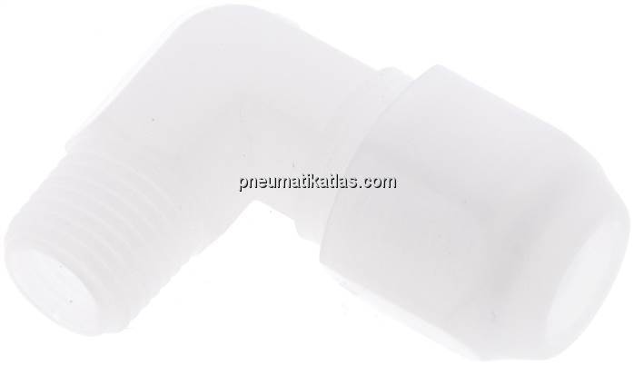 Winkel-Verschraubung R 1/4"-10x8mm, Polypropylen