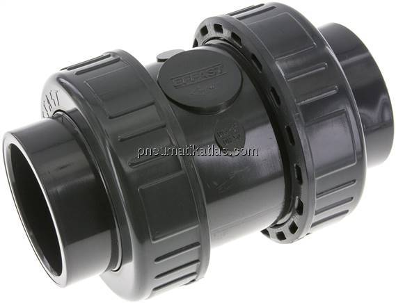 Klebemuffen-Rückschlagventil, PVC-U / EPDM, 63mm