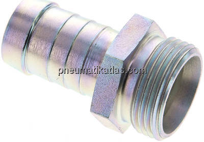 Schlauchnippel 22 L (M30x2), 21 - 22mm, Stahl verzinkt