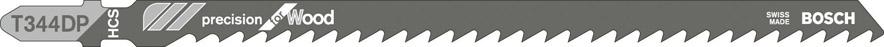 Stichsägeblatt T 344 DP Bosch VE à 5 Stück Precision for Wood