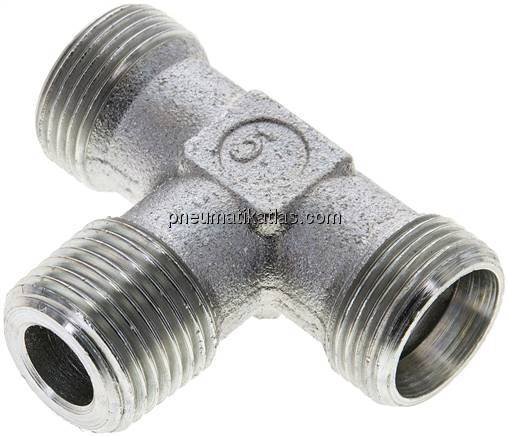 T-Schneidringverschraubung R 1/2"-15 L (M22x1,5), ohne Mutter & Schneidring, Sta