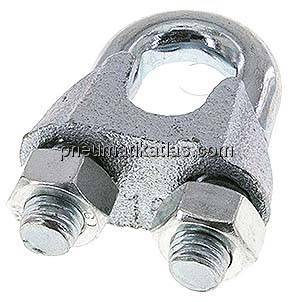 Drahtseilklemme f. 16,0mm Seil, M 12, B=29, Stahl verzinkt