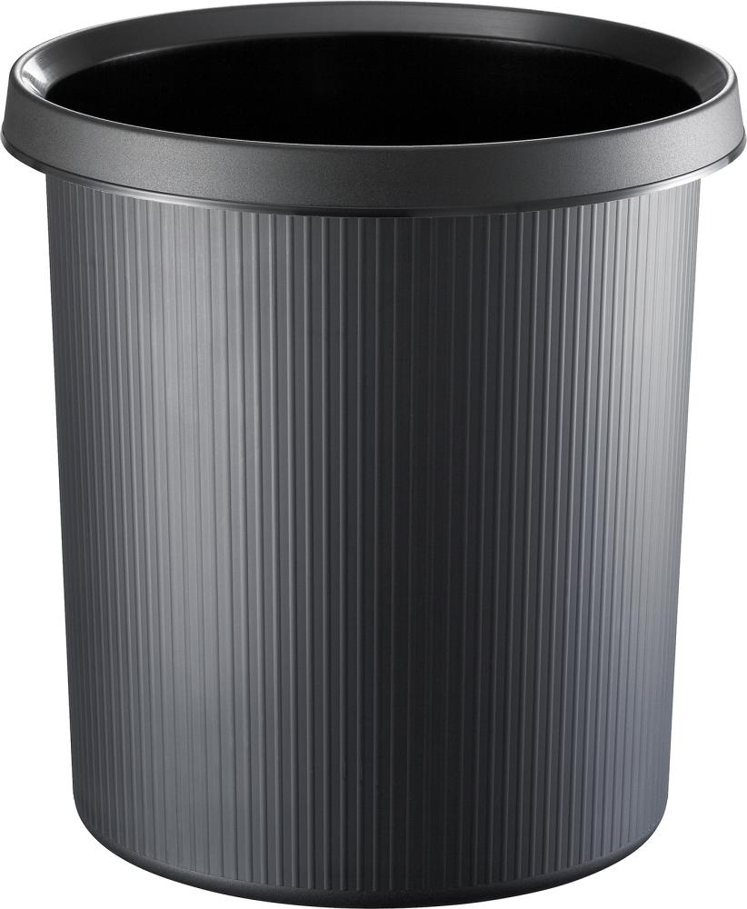 Papierkorb 18 l 320 mm schwarz helit