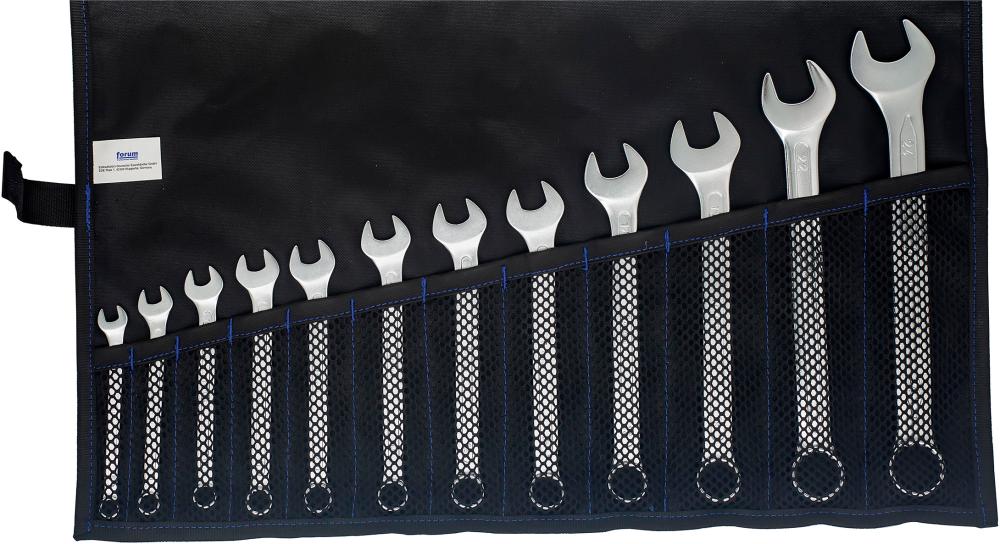 Ringmaulschlüssel-Satz DIN3113A 8-24mm 12-teilig in Rolltasche FORUM