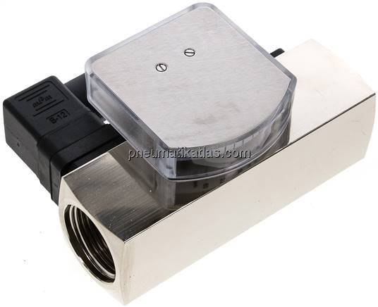 Durchflussmesser/-wächter, 20 - 60 l/min, Messing vernickelt