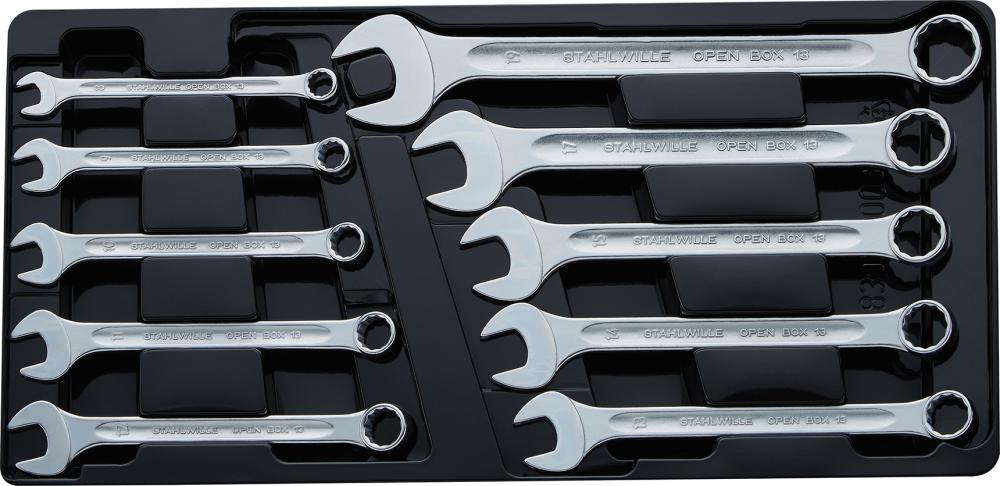 Ringmaulschlüssel-Satz DIN3113A 8-19mm 10-teilig in Modul Stahlwille