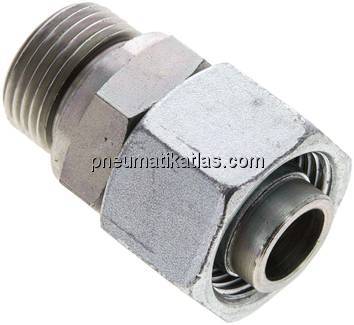 Einstellb. Schneidringverschr. M 27x2-20 S, Stahl verzinkt