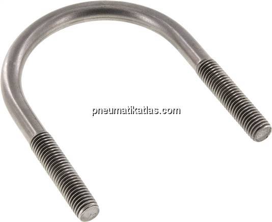 Rundstahlbügel, M 12, 76,1mm, 1.4301