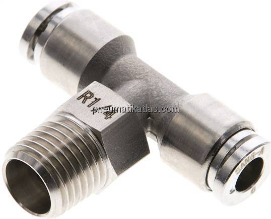 T-Steckanschluss R 1/4"-6mm, IQS-ES LE/IQS-PVDF