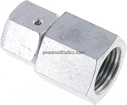 Manometer-Schneidringverschr. 10 S-G 1/2", Stahl verzinkt