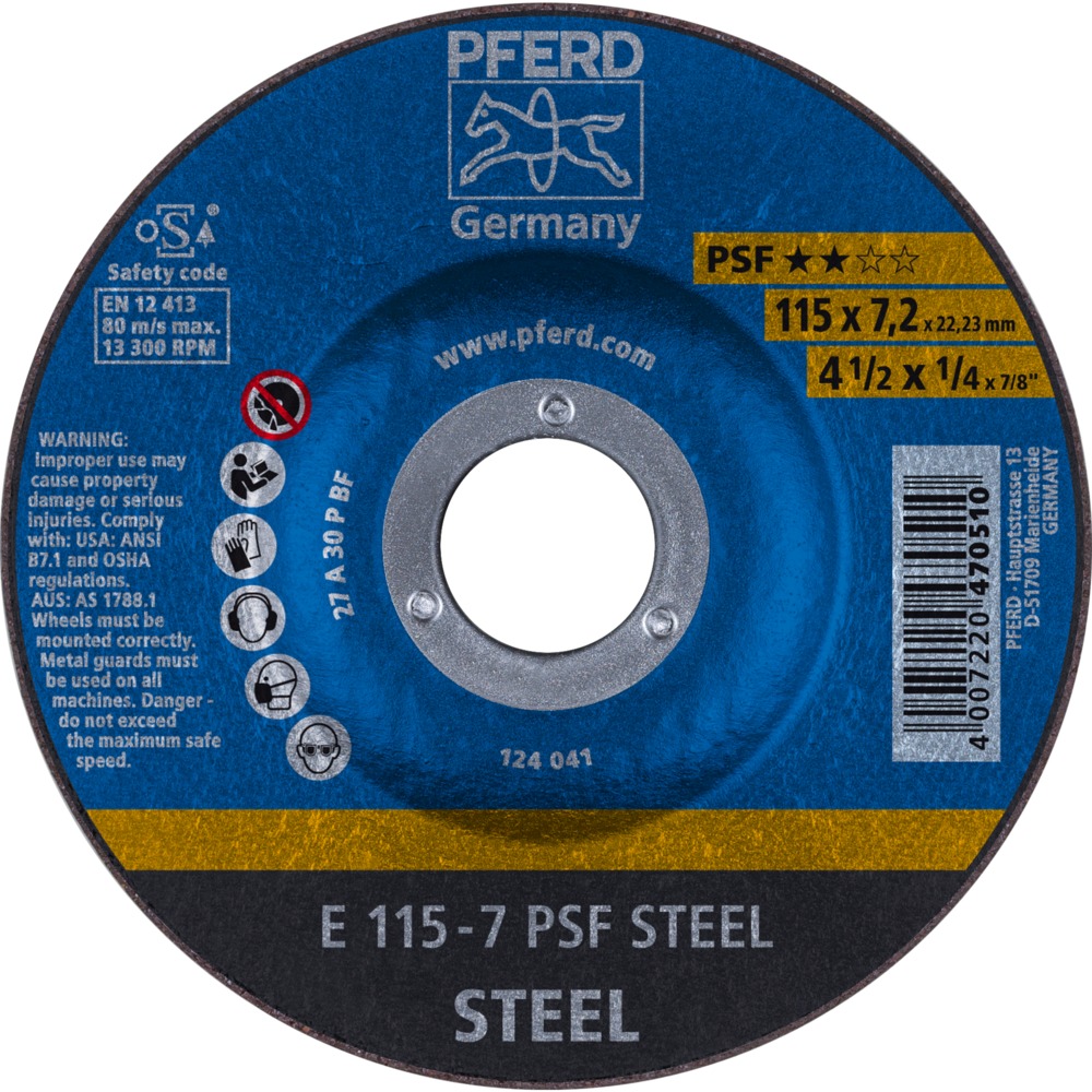Schruppscheiben E 115-7 PSF STEEL