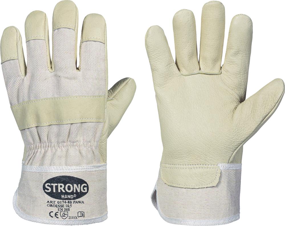 Handschuh 88 PAWA, gef., Schweinsleder, Gr. 10